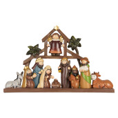 Figurina Nasterea Domnului polirasina multicolora 32x5x20 cm