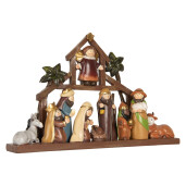 Figurina Nasterea Domnului polirasina multicolora 32x5x20 cm