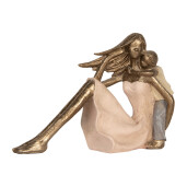 Figurina Femeie si Copilas polirasina multicolora 23x9x16 cm