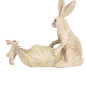 Figurina Iepurasi Paste polirasina 29x14x26 cm
