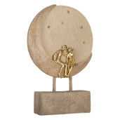 Decoratiune Cuplu polirasina bej aurie 18x5x26 cm