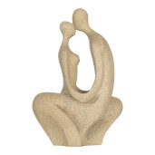Figurina Cuplu polirasina bej 16x8x25 cm
