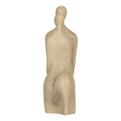 Figurina Cuplu polirasina bej 16x8x25 cm