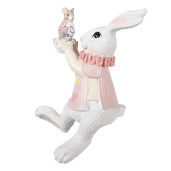 Figurina Iepuras Paste polirasina multicolora 9x9x14 cm