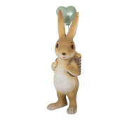 Figurina Iepuras Paste polirasina multicolora 7x5x17 cm