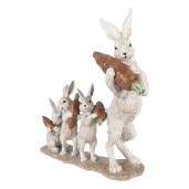 Figurina Iepurasi Paste polirasina multicolora 34x13x33 cm