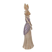 Figurina Iepuras polirasina multicolora 15x13x48 cm