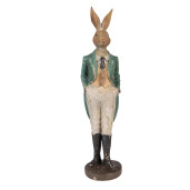 Figurina Iepuras polirasina multicolora 9x9x36 cm