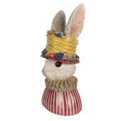 Figurina Iepuras Paste polirasina multicolora 26x19x50 cm
