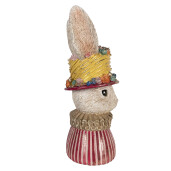 Figurina Iepuras Paste polirasina multicolora 26x19x50 cm