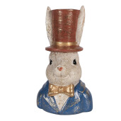 Figurina Iepuras Paste polirasina multicolora 17x13x29 cm