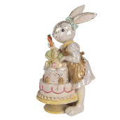 Figurina Iepuras Paste polirasina multicolora 20x15x36 cm