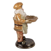 Figurina Mos Craciun polirasina multicolora 15x18x31 cm