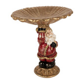 Decoratiune Mos Craciun polirasina multicolora 24x19x24 cm
