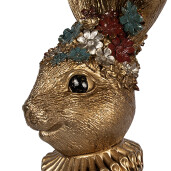 Figurina Iepuras Paste polirasina aurie 27x17x49 cm