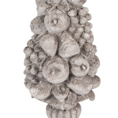 Decoratiune Fructe polirasina gri 19x18x44 cm