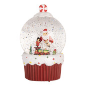 Decoratiune Craciun muzicala polirasina cu led  Ø 12x20 cm