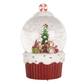 Decoratiune Craciun muzicala polirasina cu led II Ø 12x20 cm