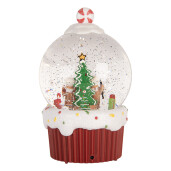 Decoratiune Craciun muzicala polirasina cu led II Ø 12x20 cm