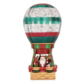 Decoratiune Craciun muzicala polirasina cu led Balon Zburator 13x13x25 cm