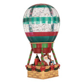 Decoratiune Craciun muzicala polirasina cu led Balon Zburator 13x13x25 cm