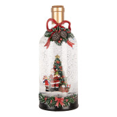 Decoratiune Craciun muzicala polirasina cu led Ø 12x30 cm