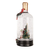 Decoratiune Craciun muzicala polirasina cu led Ø 12x30 cm