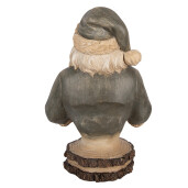 Figurina Mos Craciun polirasina multicolora 21x16x31 cm