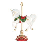 Figurina Calut Craciun polirasina multicolora 16x8x22 cm