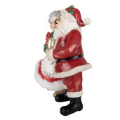 Figurina Mos Craciun si Craciunita polirasina multicolora 20x12x26 cm
