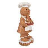 Figurina Turta Dulce Bucatar polirasina multicolora 7x6x15 cm