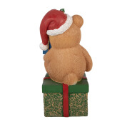 Figurina Craciun Ursulet polirasina multicolora 14x14x25 cm