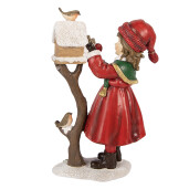 Figurina Craciun Baietel polirasina multicolora 13x7x19 cm