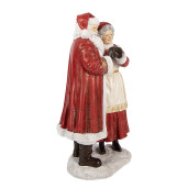 Figurina Mos Craciun Craciunita polirasina multicolora 13x9x23 cm