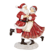 Figurina Mos Craciun Craciunita polirasina multicolora 19x11x23 cm