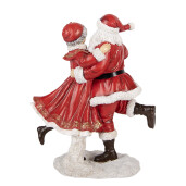 Figurina Mos Craciun Craciunita polirasina multicolora 19x11x23 cm