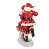 Figurina Mos Craciun Craciunita polirasina multicolora 19x11x23 cm