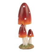 Ciupercute decorative polirasina multicolora 4x3x9 cm