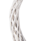 Coronita alba ratan Ø 20x4 cm