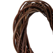 Coronita maro ratan decorativa Ø 30x6 cm