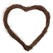 Coronita maro ratan Inimioara 50x50x5 cm