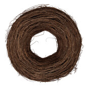 Coronita maro ratan decorativa Ø 40x12 cm