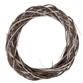 Coronita maro ratan decorativa Ø 40x6 cm