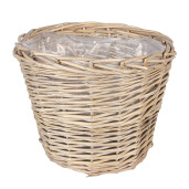 Set 3 ghivece flori ratan bej  (3) Ø 34x27 / Ø 29x24 / Ø 23x21 cm