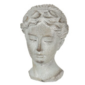 Figurina Femeie piatra gri 12x11x17 cm