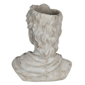 Ghiveci din ceramica crem Statueta 22 cm x 15 cm x 28 h