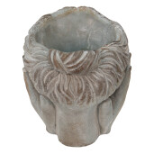 Ghiveci flori ceramica gri 14x14x17 cm