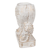 Ghiveci flori piatra alba aurie Ingeri 23x13x25 cm