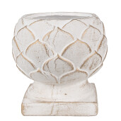 Ghiveci flori piatra alba aurie 18x17 cm