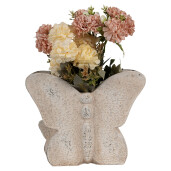 Ghiveci flori piatra bej Fluturasi 24x10x19 cm